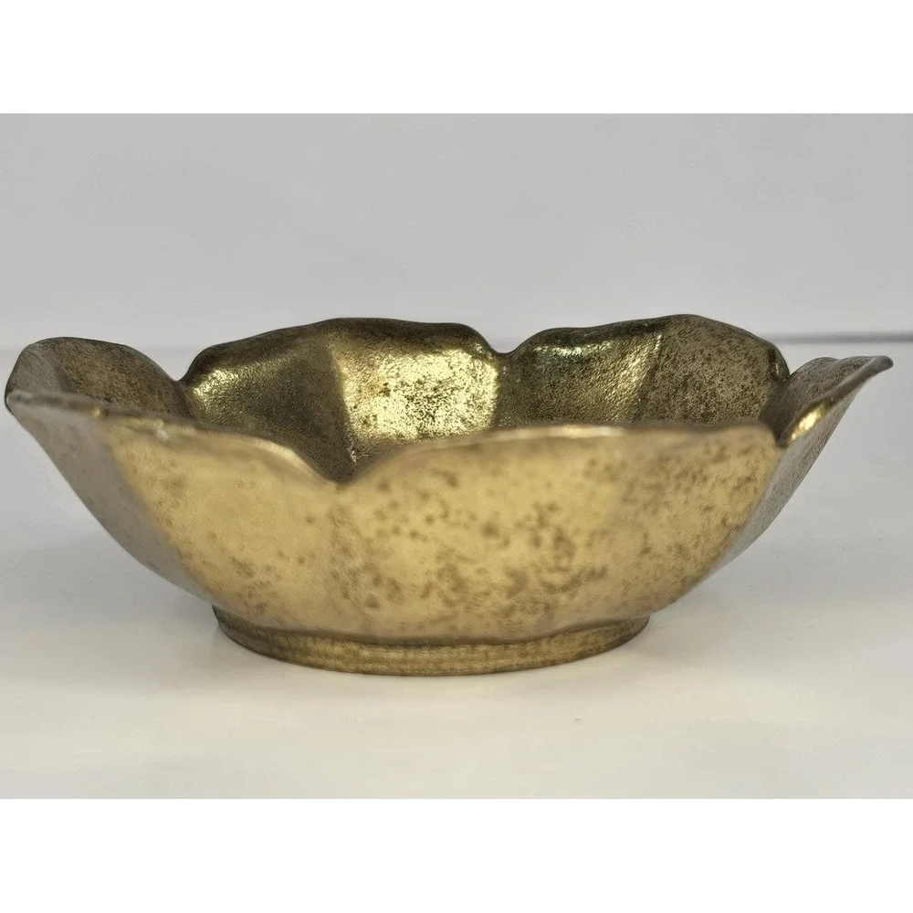 Vtg Collini‎ Solid Brass Small Bowl Trinket Dish